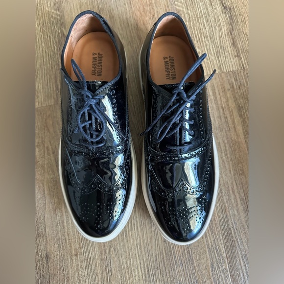 black dress shoes johnston murphy & Upton Cap Toe - Full Grain off finish for lasting shine Johnston & Murphy Black Oxford